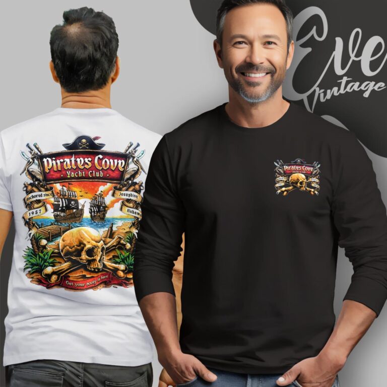 Pirates Cove Yacht Club Shirt Josephine Alabama Dive Bar Long Sleeve Tee Pirates Cove Yacht Club Shirt Josephine Alabama Dive Bar Long Sleeve Tee