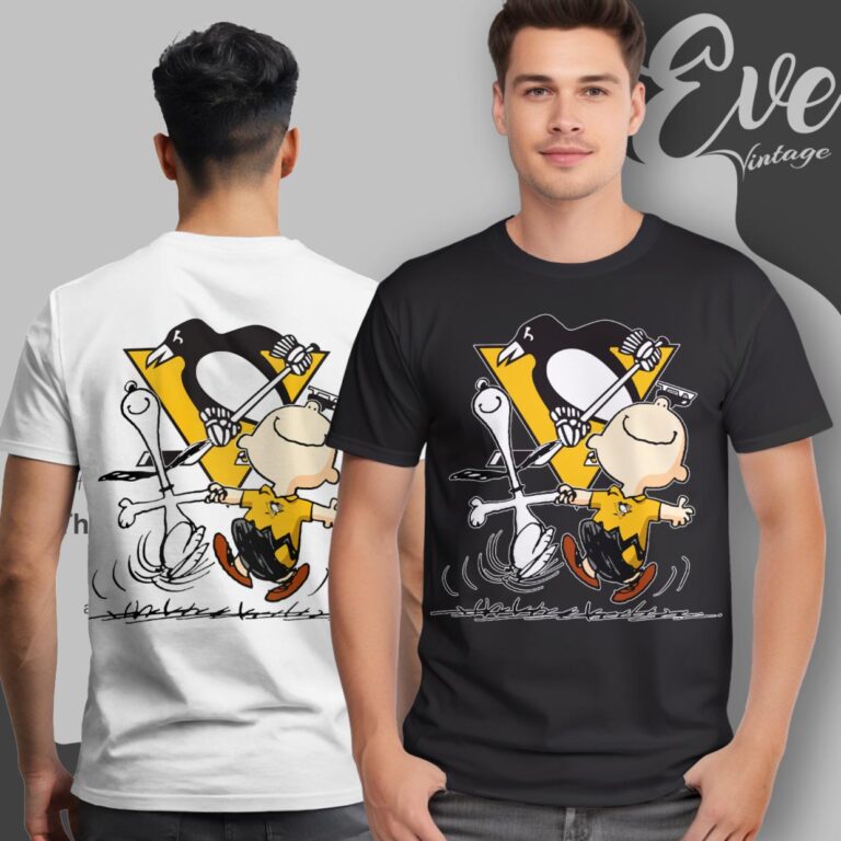 Pittsburgh Penguins Charlie Brown Snoopy Happy Dancing Shirt T Shirt Pittsburgh Penguins Charlie Brown Snoopy Happy Dancing Shirt T Shirt