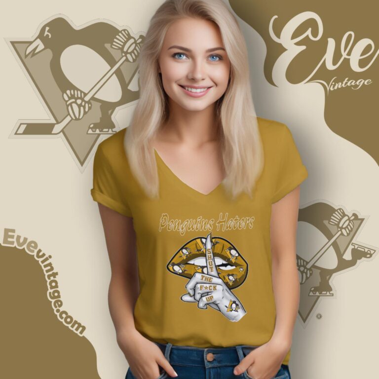 Pittsburgh Penguins Haters Shut The Fuck Up V Neck TShirt Pittsburgh Penguins Haters Shut The Fuck Up V Neck TShirt