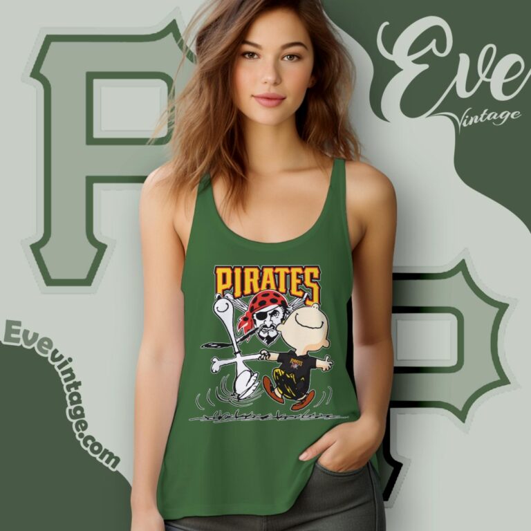 Pittsburgh Pirates Charlie Brown Snoopy Happy Dancing Shirt Tank Top Racerback Pittsburgh Pirates Charlie Brown Snoopy Happy Dancing Shirt Tank Top Racerback