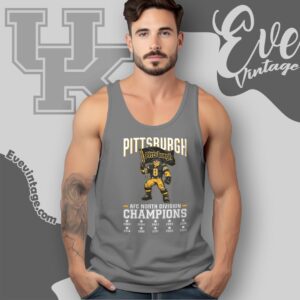 Pittsburgh Steelers 2025 Afc North Division Champs Football Shirt Tank Top Racerback