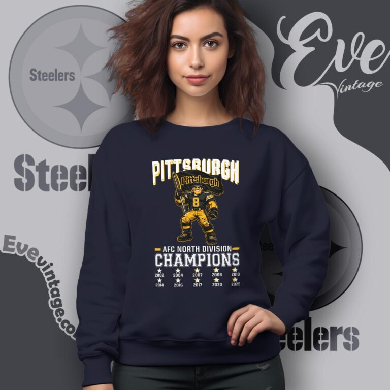 Pittsburgh Steelers Afc North Champs 2 Sided Sweatshirt Pittsburgh Steelers Afc North Champs 2 Sided Sweatshirt