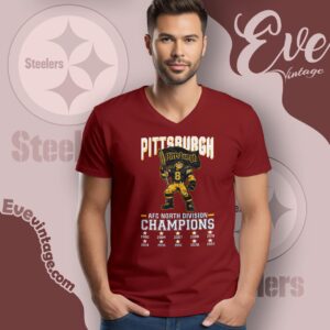Pittsburgh Steelers Afc North Champs 2 Sided V Neck TShirt