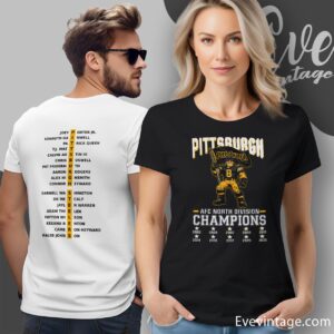 Pittsburgh Steelers Afc North Champs 2 Sided Shirt