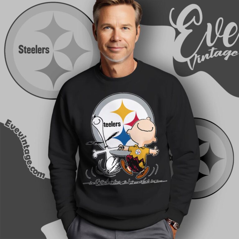 Pittsburgh Steelers Charlie Brown Snoopy Happy Dancing Shirt Sweatshirt Pittsburgh Steelers Charlie Brown Snoopy Happy Dancing Shirt Sweatshirt