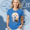 Pittsburgh Steelers Charlie Brown Snoopy Happy Dancing Shirt Women T Shirt