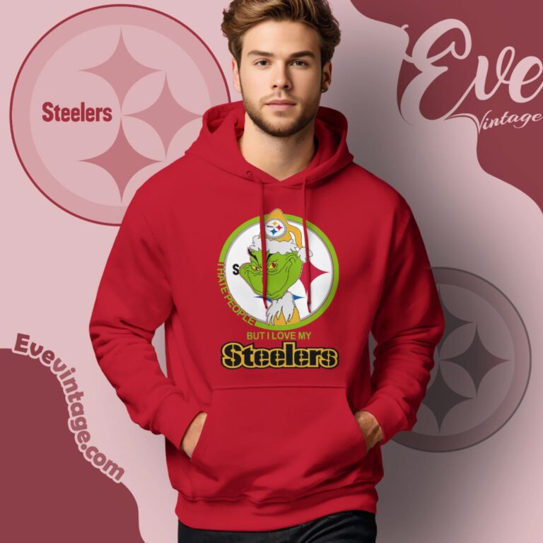 Pittsburgh Steelers Christmas Grinch Shirt I Hate People But I Love My Steelers Hoodie Pittsburgh Steelers Christmas Grinch Shirt I Hate People But I Love My Steelers Hoodie