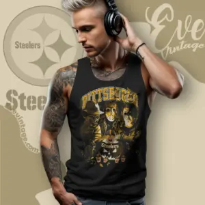Pittsburgh Steelers Horror Halloween Tank Top Racerback