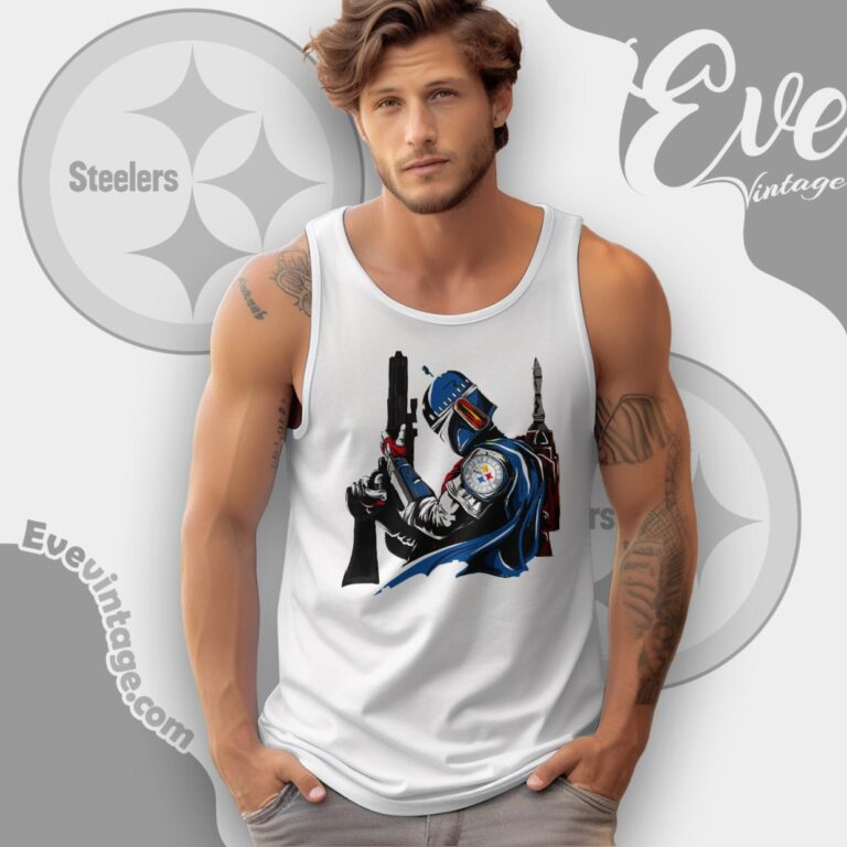 Pittsburgh Steelers Mandalorian Star Wars Shirt Tank Top Racerback Pittsburgh Steelers Mandalorian Star Wars Shirt Tank Top Racerback