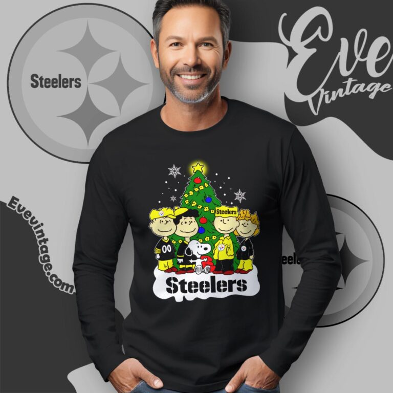 Pittsburgh Steelers Snoopy The Peanuts Christmas Shirt Long Sleeve Tee Pittsburgh Steelers Snoopy The Peanuts Christmas Shirt Long Sleeve Tee