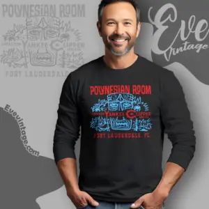 Polynesian Room Shirt Fort Lauderdale Fl Tiki Bar Long Sleeve Tee