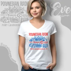 Polynesian Room Shirt Fort Lauderdale Fl Tiki Bar V Neck TShirt
