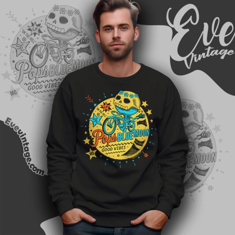 Pop's Blue Moon Shirt St Louis Missouri Dive Bar Sweatshirt Pop's Blue Moon Shirt St Louis Missouri Dive Bar Sweatshirt