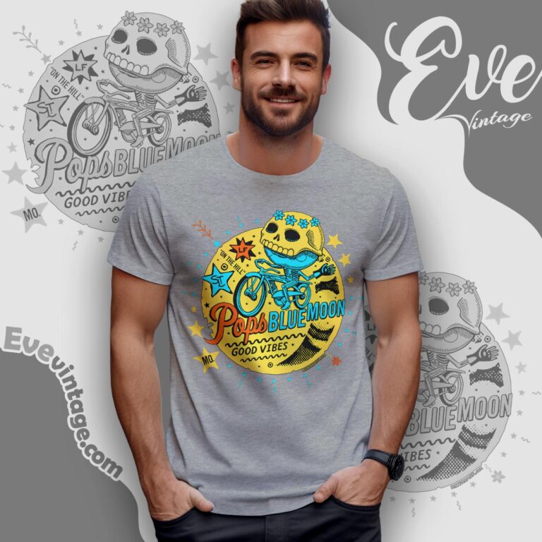 Pop's Blue Moon Shirt St Louis Missouri Dive Bar T shirt Pop's Blue Moon Shirt St Louis Missouri Dive Bar T shirt