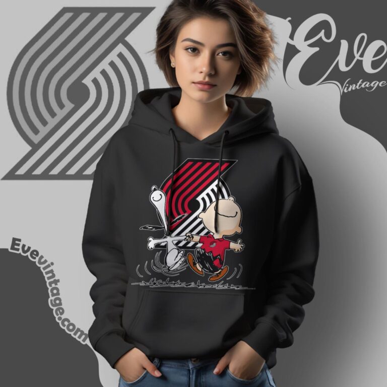 Portland Trail Blazers Charlie Brown Snoopy Happy Dancing Shirt Hoodie Portland Trail Blazers Charlie Brown Snoopy Happy Dancing Shirt Hoodie