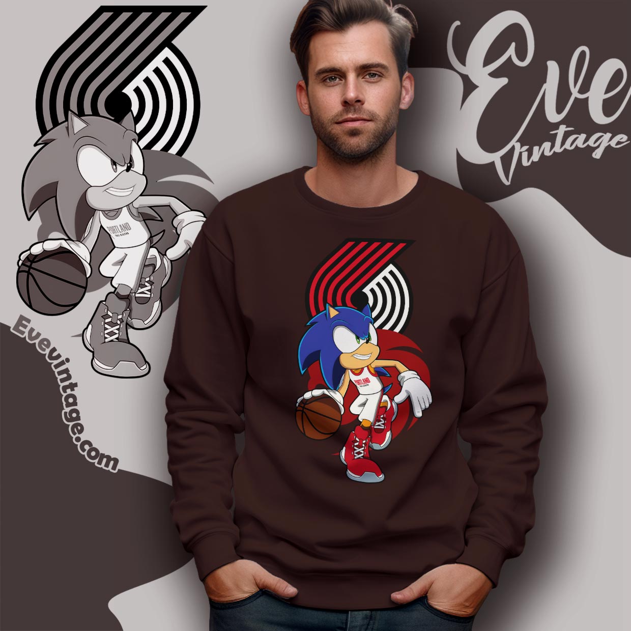 Portland Trail Blazers Sonic The Hedgehog Shirt Portland Trail Blazers Sonic The Hedgehog Shirt