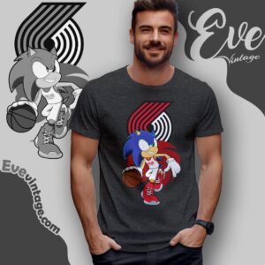 Portland Trail Blazers Sonic The Hedgehog Shirt T shirt