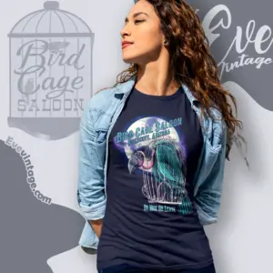 Prescott Whiskey Row Bird Cage Saloon Vintage Women T shirt