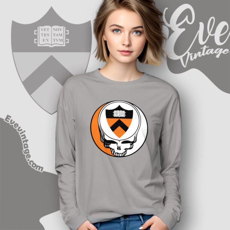Princeton University Steal Your Face Grateful Dead Shirt Long Sleeve Tee Princeton University Steal Your Face Grateful Dead Shirt Long Sleeve Tee