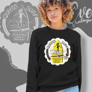 Queens Surf Bar Shirt Waikiki Hi Tiki Bar Sweatshirt
