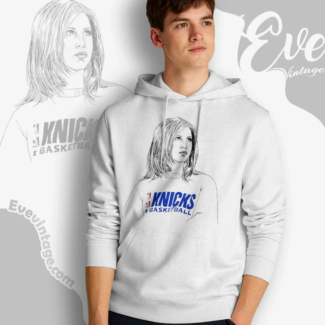 Rachel Green X New York Knicks Friends Tv Hoodie Rachel Green X New York Knicks Friends Tv Hoodie