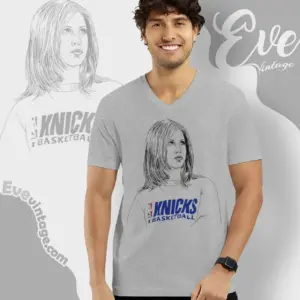 Rachel Green X New York Knicks Friends Tv V Neck TShirt