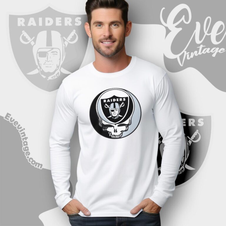 Raiders Steal Your Face Grateful Dead Shirt Long Sleeve Tee Raiders Steal Your Face Grateful Dead Shirt Long Sleeve Tee
