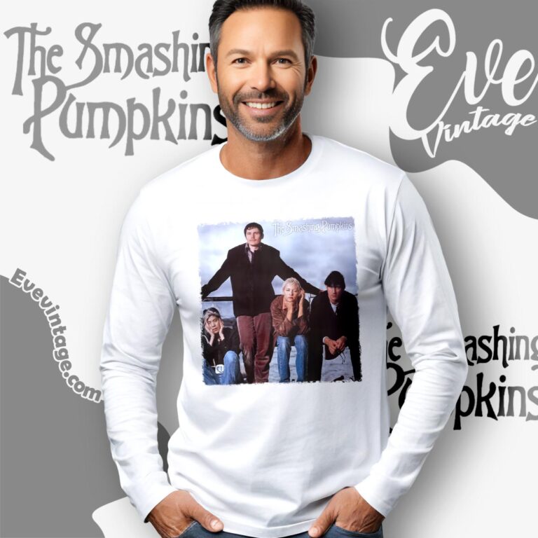 Rare Vintage 90s The Smashing Pumpkins Shirt Long Sleeve Tee Rare Vintage 90s The Smashing Pumpkins Shirt Long Sleeve Tee