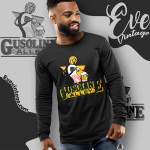 Rare Vintage Gusoline Alley Dive Bar Shirt Long Sleeve Tee