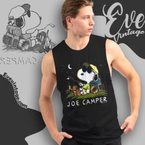 Rare Vintage Snoopy Joe Camper Shirt Tank Top Racerback