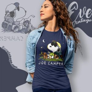 Rare Vintage Snoopy Joe Camper Shirt Women T shirt