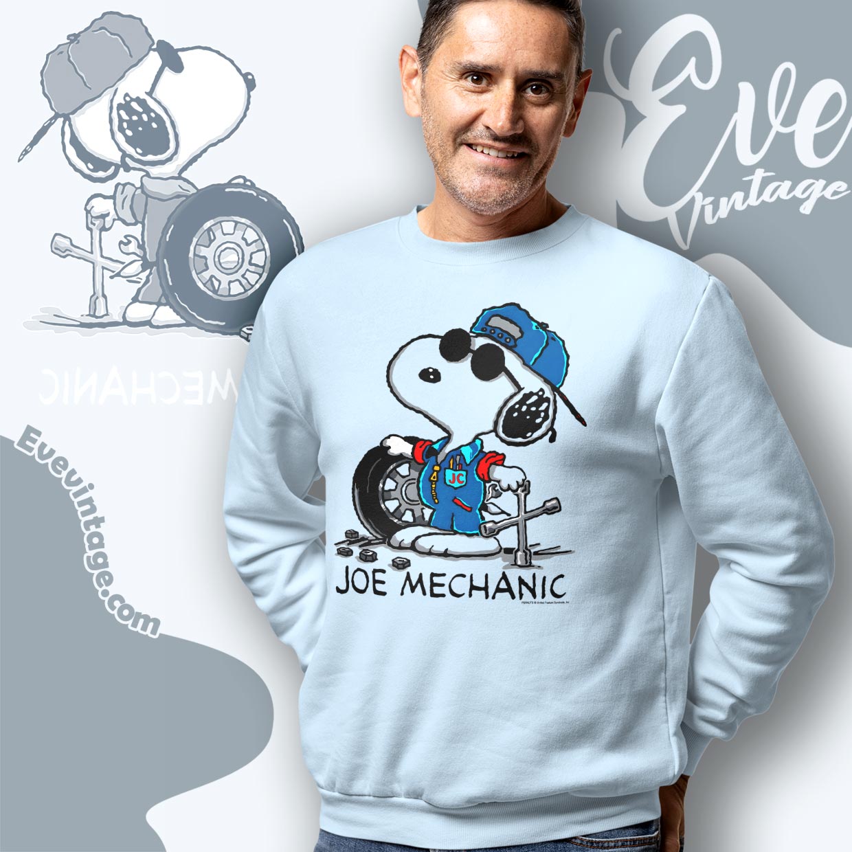 Rare Vintage Snoopy Joe Mechanic Shirt Rare Vintage Snoopy Joe Mechanic Shirt