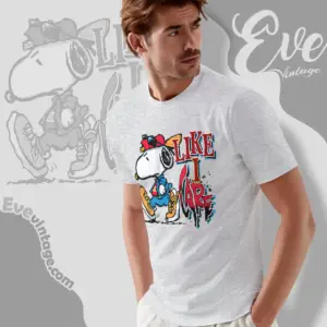 Rare Vintage Snoopy Shirt Like I Care T shirt