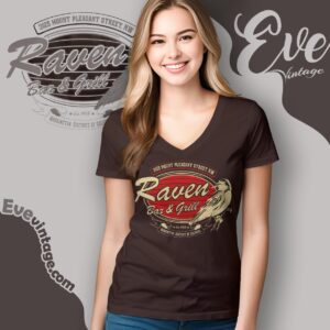 Raven Bar & Grill Shirt Dc Of Columbia Dive Bar V Neck TShirt