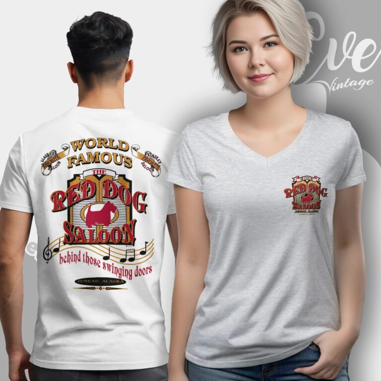 Red Dog Saloon Shirt Historic Juneau Ak Dive Bar V Neck TShirt Red Dog Saloon Shirt Historic Juneau Ak Dive Bar V Neck TShirt