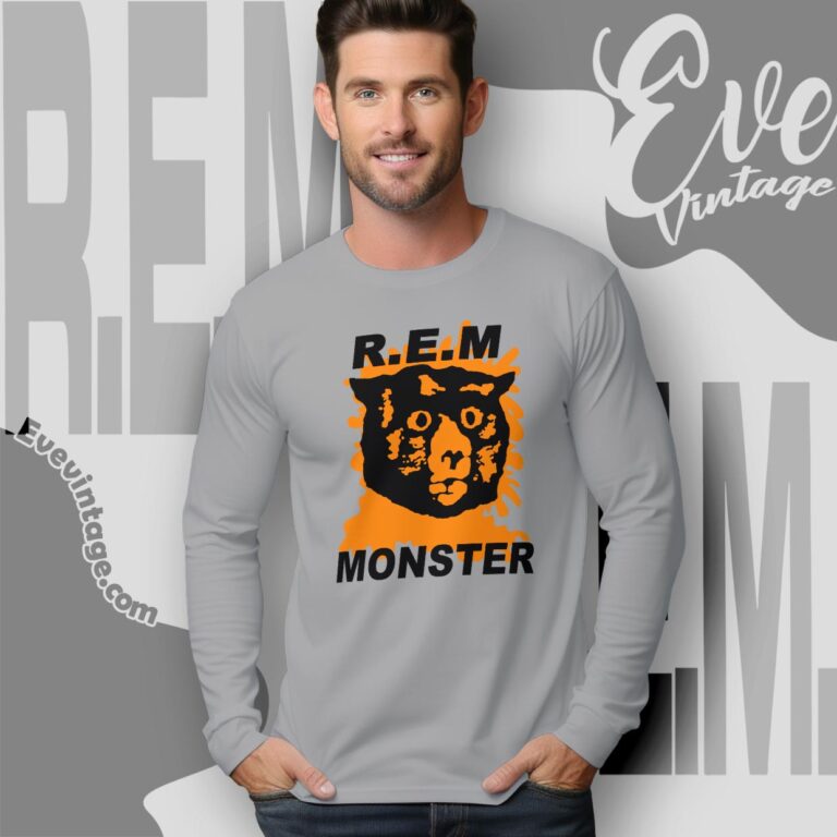 Rem 1994 Monster Asian Promo Shirt Long Sleeve Tee Rem 1994 Monster Asian Promo Shirt Long Sleeve Tee