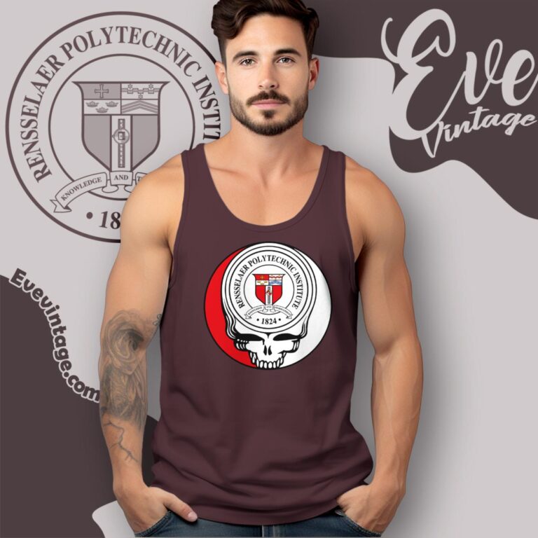 Rensselaer Polytechnic Institute Steal Your Face Grateful Dead Shirt Tank Top Racerback Rensselaer Polytechnic Institute Steal Your Face Grateful Dead Shirt Tank Top Racerback