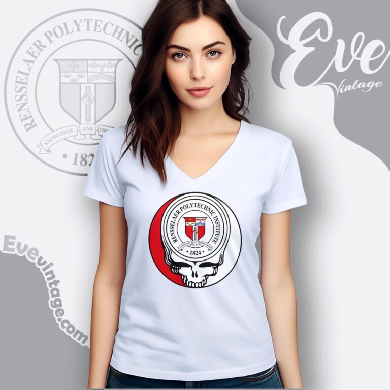 Rensselaer Polytechnic Institute Steal Your Face Grateful Dead Shirt V Neck TShirt Rensselaer Polytechnic Institute Steal Your Face Grateful Dead Shirt V Neck TShirt