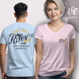 Riley’s Tavern Shirt–Oldest Bar In Texas V Neck TShirt