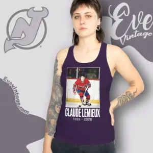 Rip Claude Lemieux New Jersey Devils Tank Top Racerback