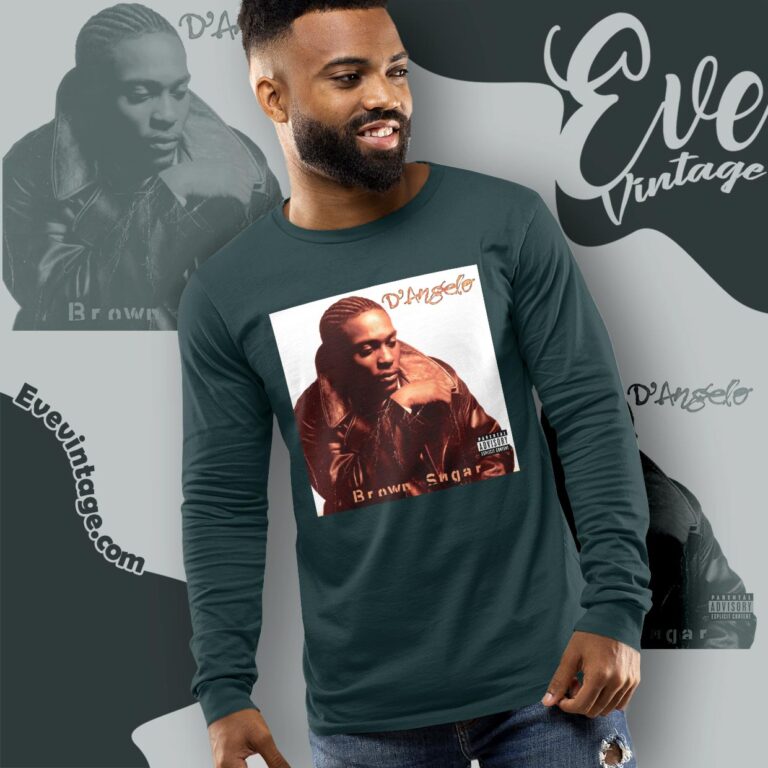Rip D’angelo Shirt Brown Sugar Timeless Album Tee Long Sleeve Tee Rip D’angelo Shirt Brown Sugar Timeless Album Tee Long Sleeve Tee