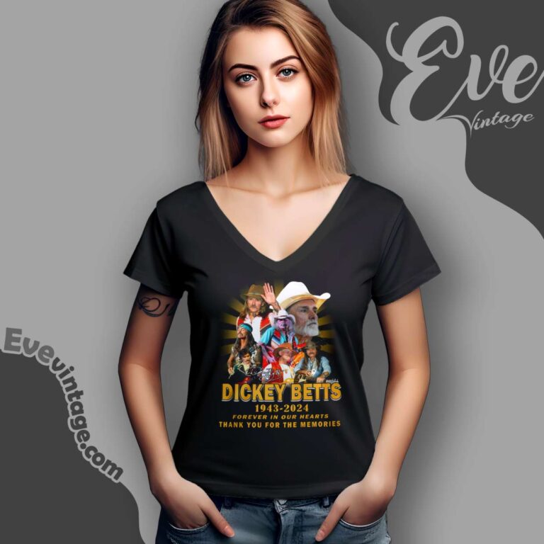 Rip Dickey Betts Legends Never Die Shirt Thank You For The Memory V Neck TShirt Rip Dickey Betts Legends Never Die Shirt Thank You For The Memory V Neck TShirt