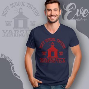 Roff School Tavern Meadville Pa Dive Bar V Neck TShirt