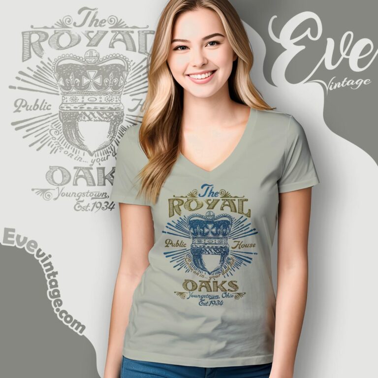Royal Oaks Bar Shirt – Youngstown Ohio Dive Bar V Neck TShirt Royal Oaks Bar Shirt – Youngstown Ohio Dive Bar V Neck TShirt