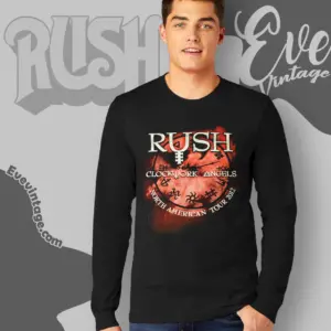 Rush Clockwork Angels Black 2012 Shirt Long Sleeve Tee