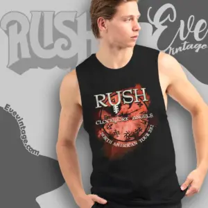 Rush Clockwork Angels Black 2012 Shirt Tank Top Racerback