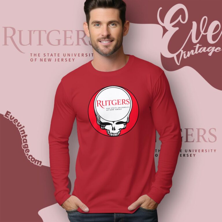 Rutgers University New Brunswick Steal Your Face Grateful Dead Shirt Long Sleeve Tee Rutgers University New Brunswick Steal Your Face Grateful Dead Shirt Long Sleeve Tee