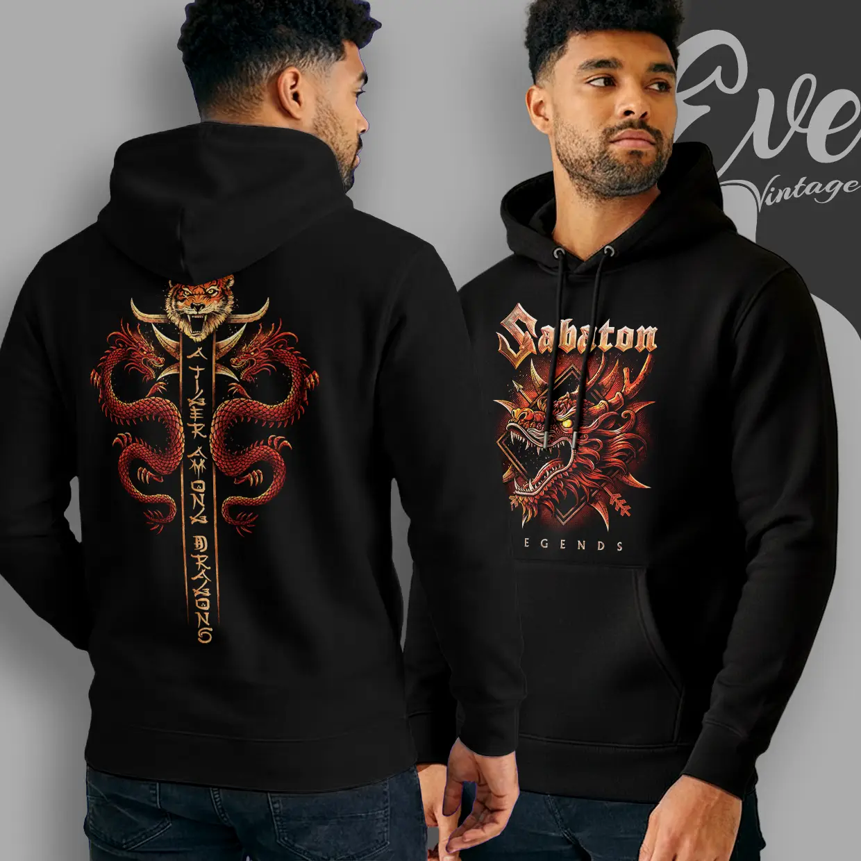 Sabaton A Tiger Among Dragons Hoodie Sabaton A Tiger Among Dragons Hoodie