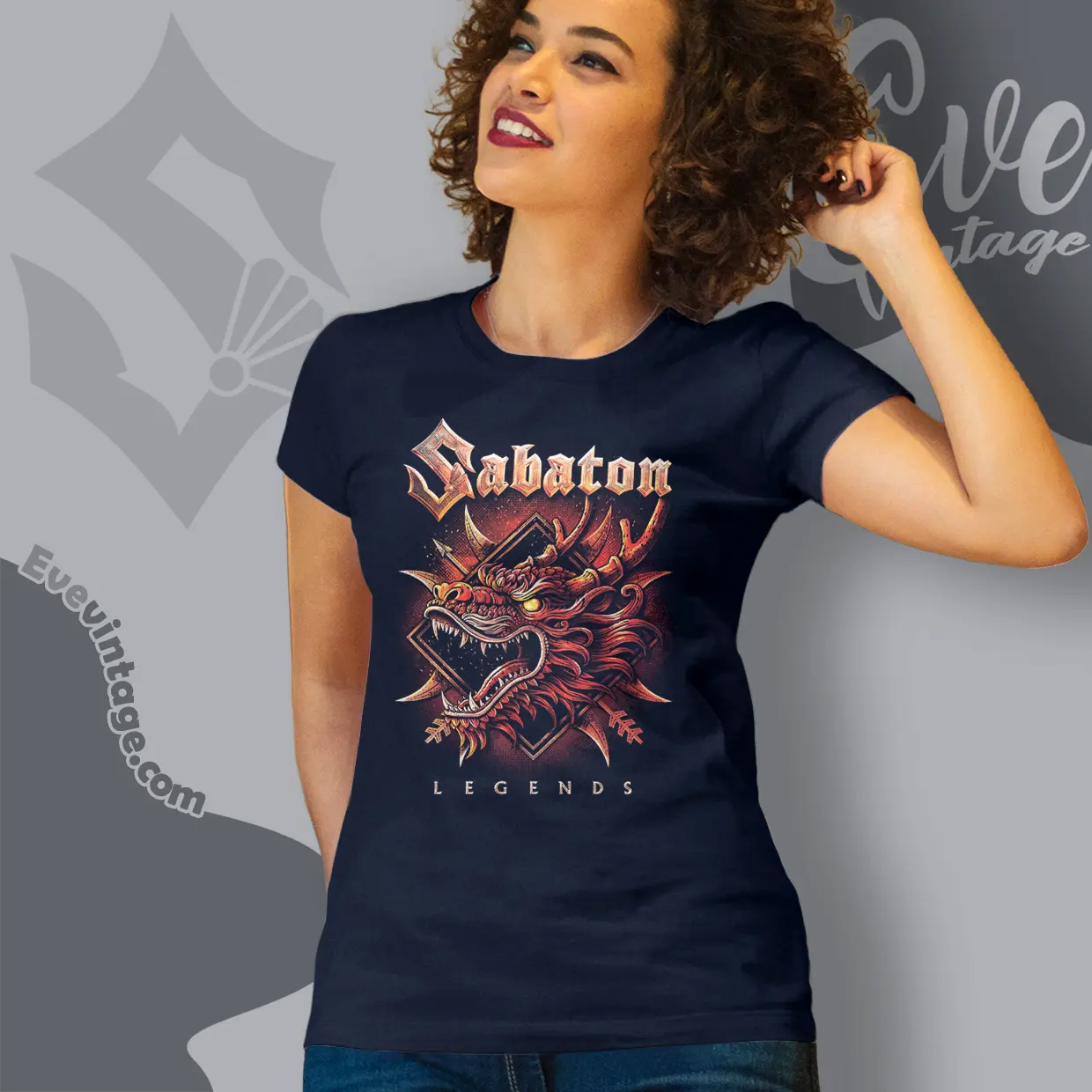 Sabaton A Tiger Among Dragons Women T shirt Sabaton A Tiger Among Dragons Women T shirt