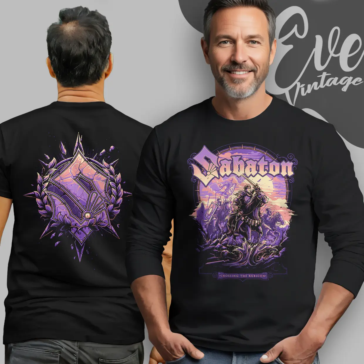 Sabaton Caesars Crossing The Rubcon Long Sleeve Tee Sabaton Caesars Crossing The Rubcon Long Sleeve Tee